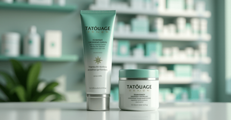 Crème cicatrisante pour tatouage récent disponible en pharmacie