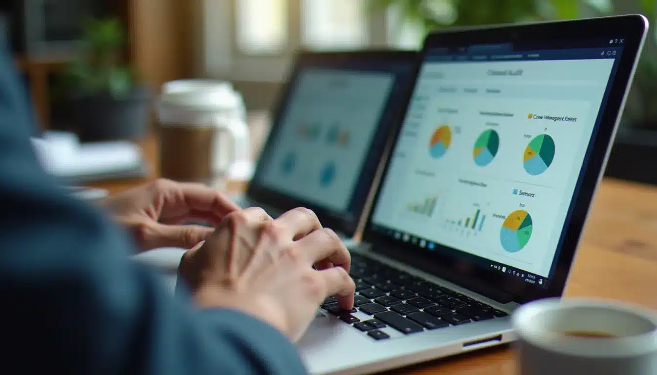 Expert SEO effectuant un audit technique de site web pour évaluer les critères d'une agence de référencement naturel