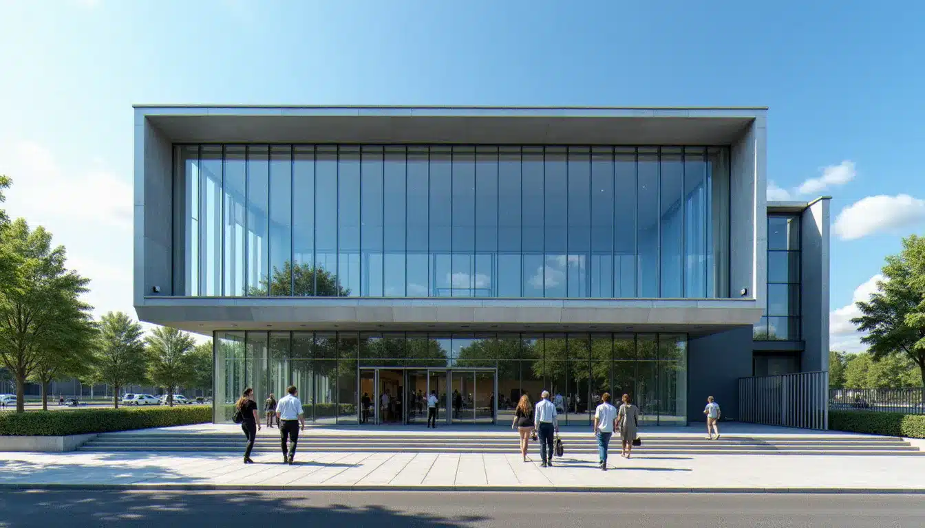 Bâtiment de l'agence nationale de santé publique Santé publique France, architecture moderne, façade vitrée officielle