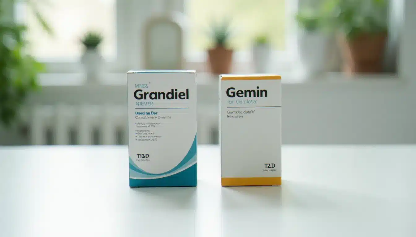 Deux boîtes de médicaments côte à côte, une de marque et un générique, symbolisant les économies possibles grâce aux prix plus bas des génériques