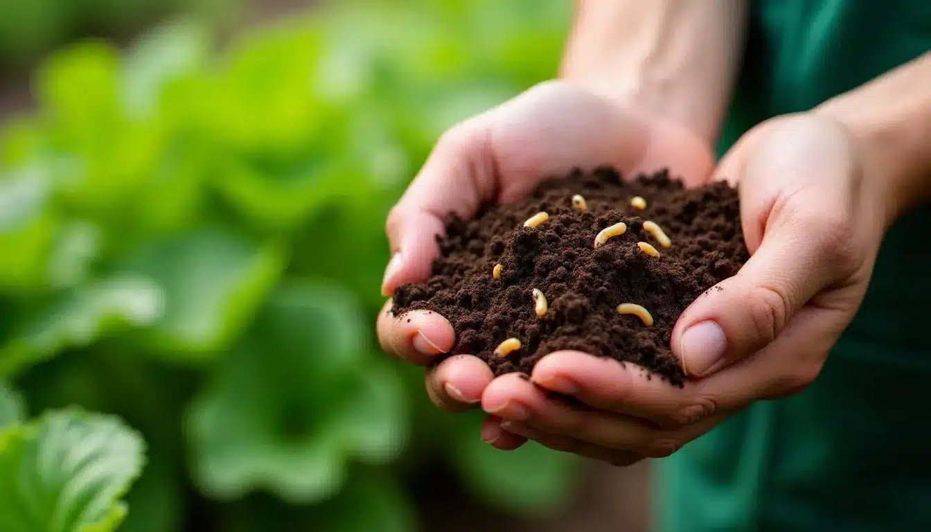 Mains tenant une poignée de terre fertile et vivante illustrant la santé des sols, pourquoi s'y engager pour notre bien-être