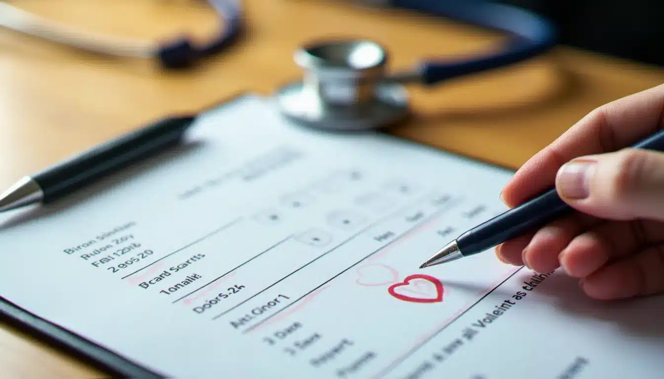 Résultats d'analyses biologiques tenus en main par un médecin, illustrant la recherche du meilleur taux santé